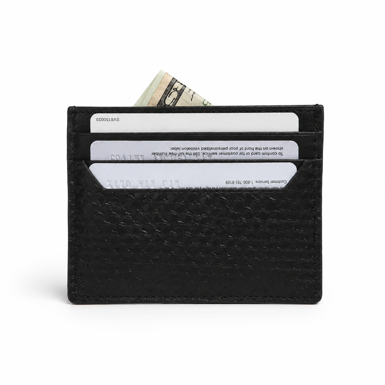 Porte-cartes Cuir Python CABANEL