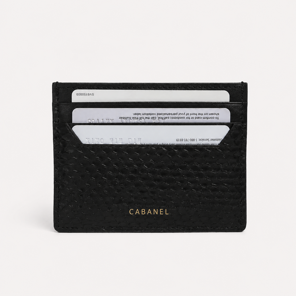 Porte-cartes Cuir Python CABANEL