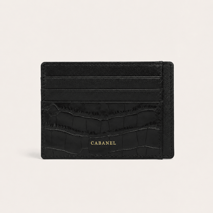 Porte-cartes CABANEL Milano en cuir motif crocodile anti-RFID - CABANEL