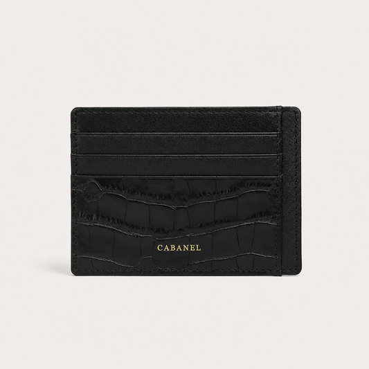 Porte-cartes CABANEL Milano en cuir motif crocodile anti-RFID - CABANEL