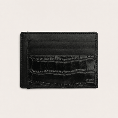 Porte-cartes CABANEL Milano en cuir motif crocodile anti-RFID - CABANEL
