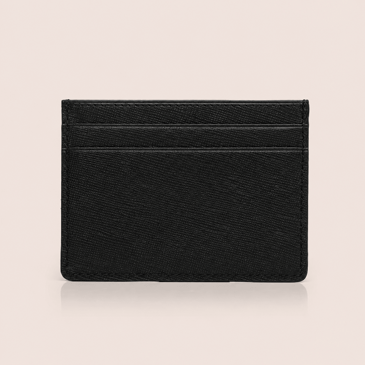 Porte-cartes homme noir personnalisable CABANEL