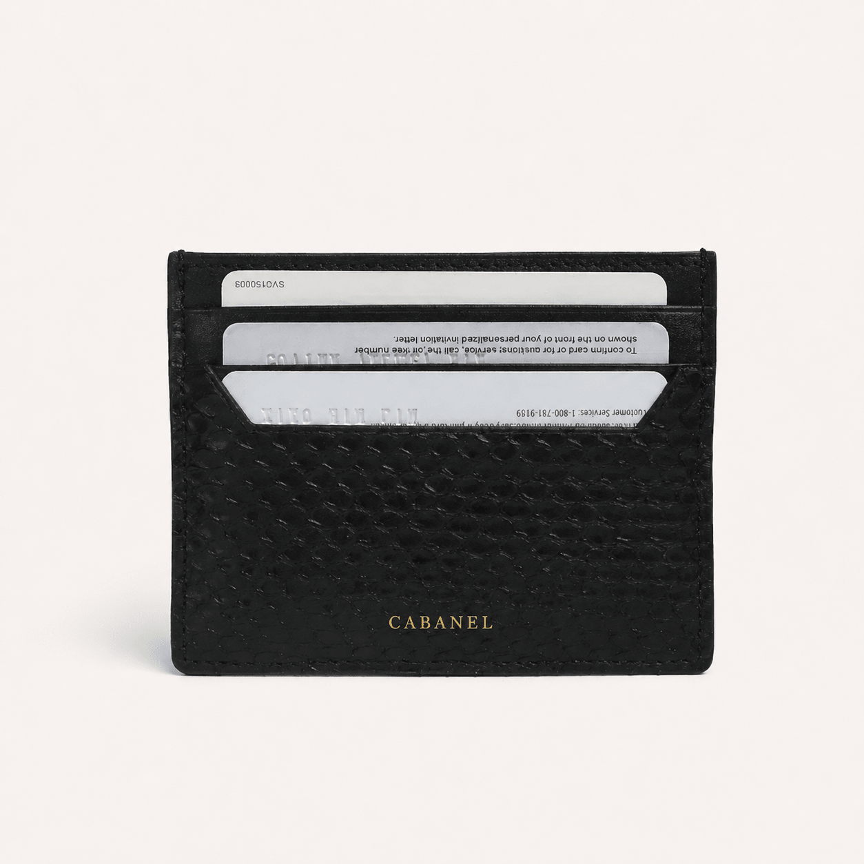 Porte-cartes CABANEL Python en véritable peau de python - CABANEL
