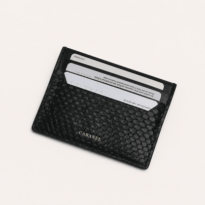 Porte-cartes CABANEL Python en véritable peau de python - CABANEL