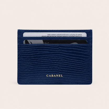 Porte-cartes CABANEL Verona en cuir motif lézard - CABANEL