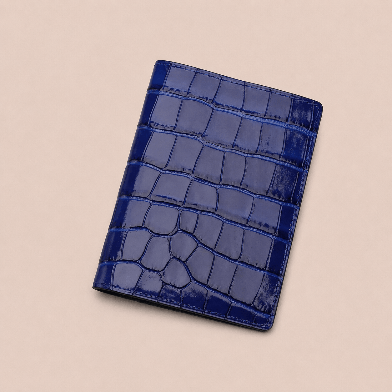 Porte-passeport CABANEL Bruno en cuir motif crocodile - CABANEL