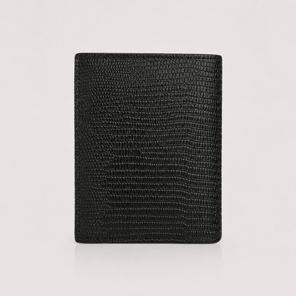 Portefeuille CABANEL anti-RFID en cuir motif lézard - CABANEL