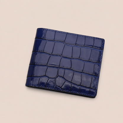 Portefeuille CABANEL Bruno en cuir motif crocodile - CABANEL