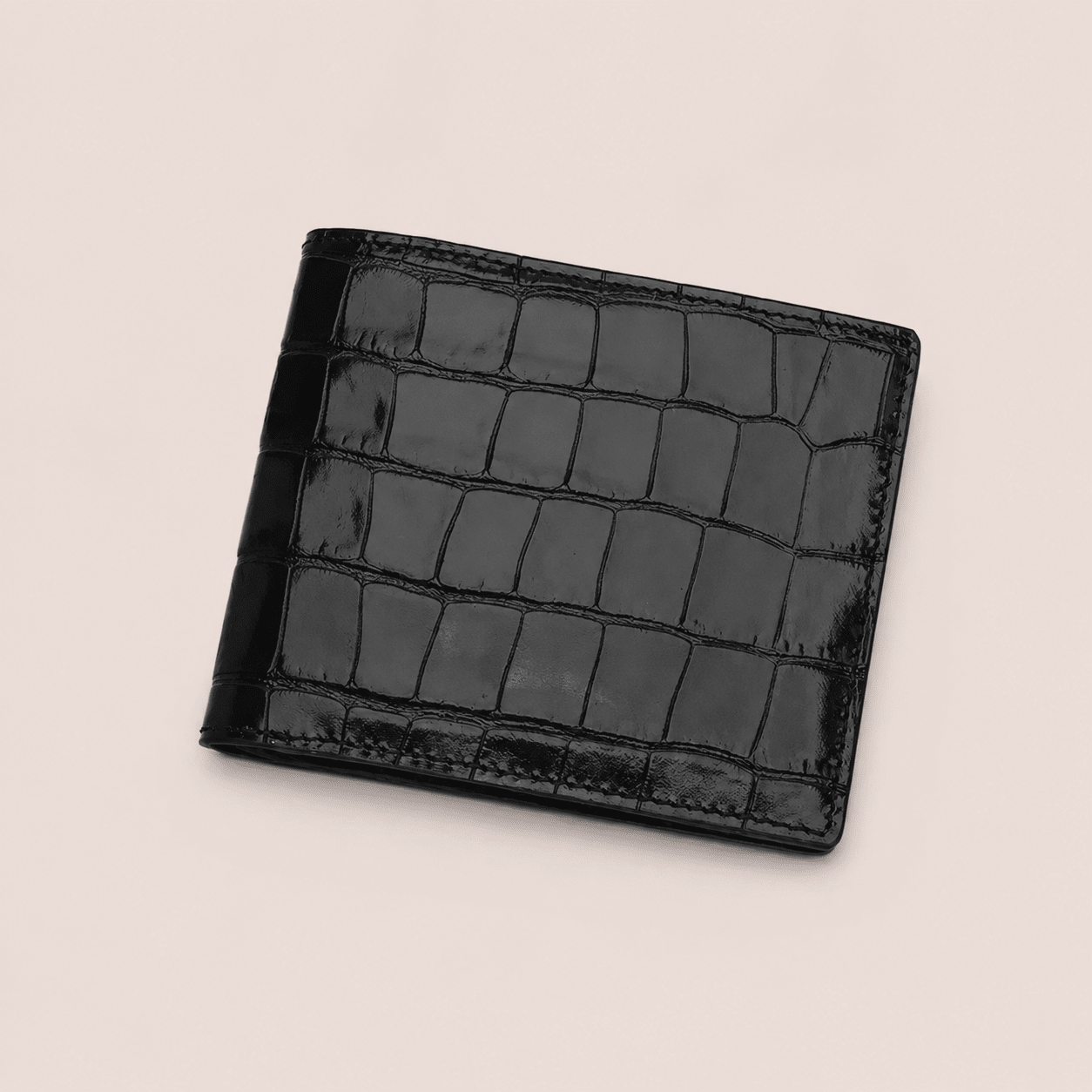 Portefeuille CABANEL Bruno en cuir motif crocodile - CABANEL