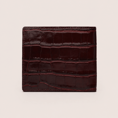 Portefeuille CABANEL Bruno en cuir motif crocodile - CABANEL