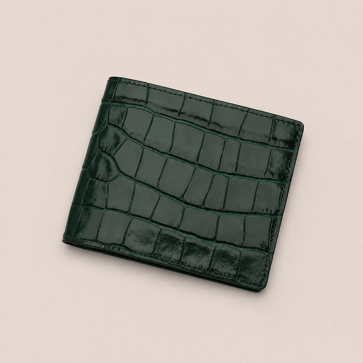 Portefeuille CABANEL Bruno en cuir motif crocodile - CABANEL