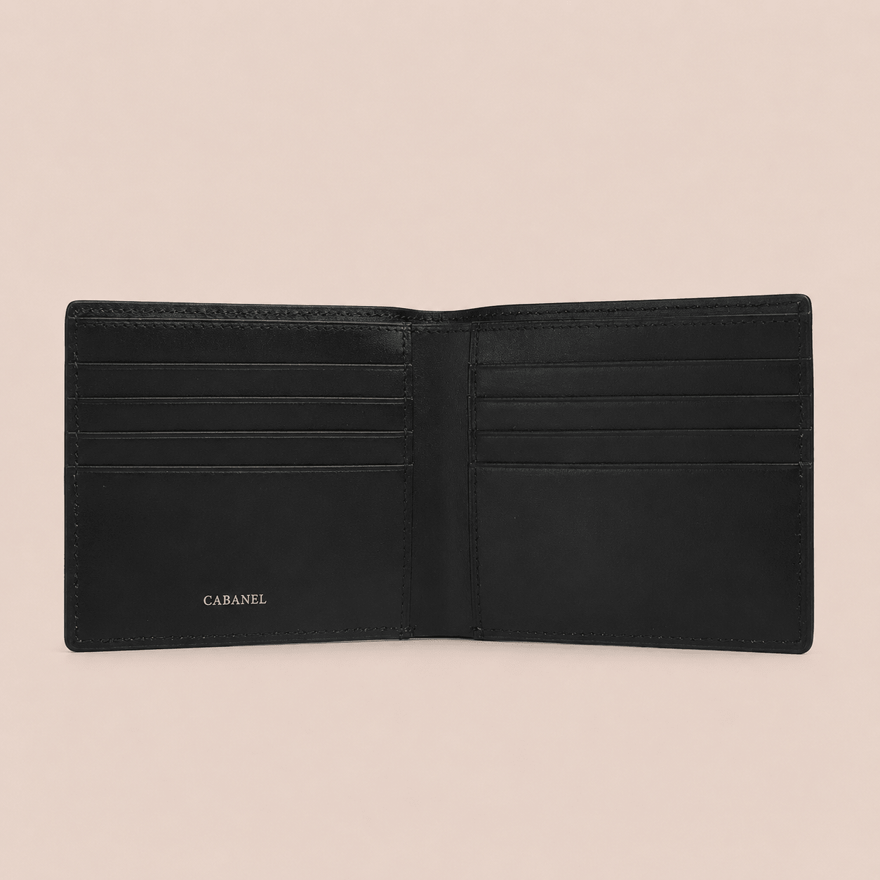 Portefeuille CABANEL en cuir grainé - CABANEL