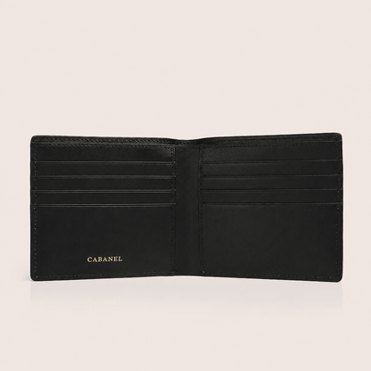 Portefeuille CABANEL Nero en cuir Saffiano - CABANEL