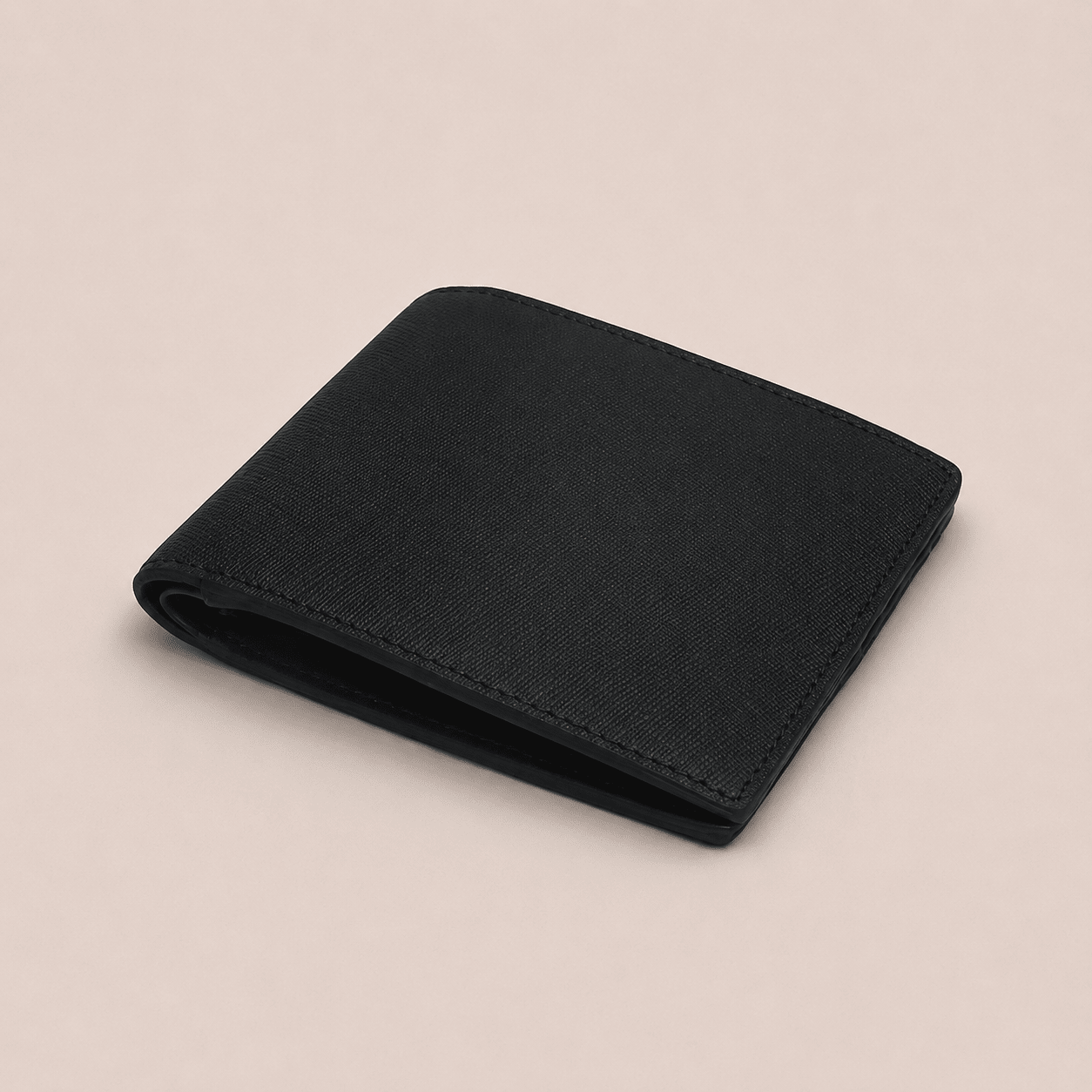 Portefeuille CABANEL Nero en cuir Saffiano - CABANEL